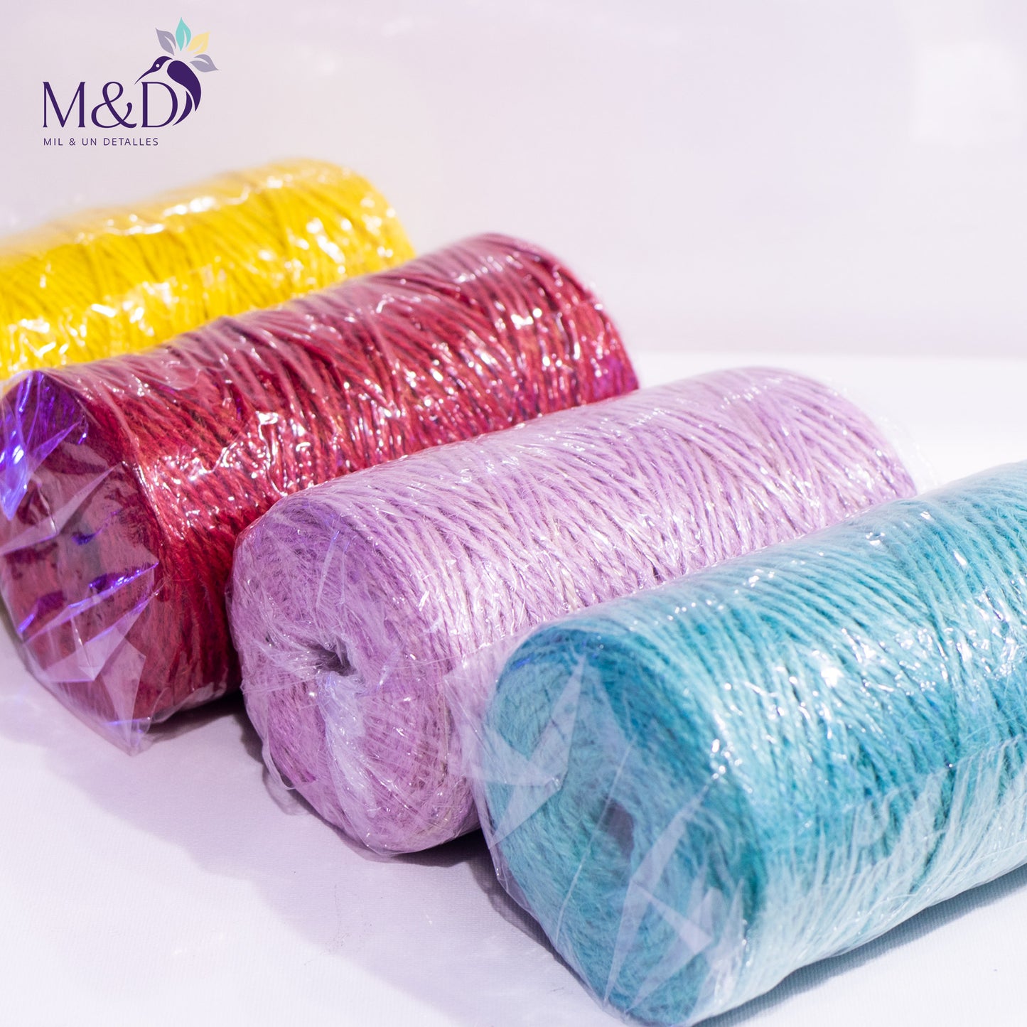 Cordones de Yute de colores x 200 gramos
