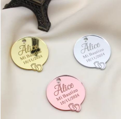 Medallas y etiquetas personalizadas en acrílico