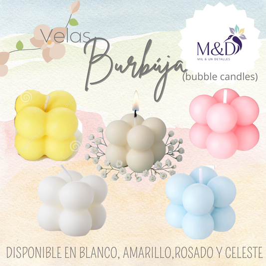 VELAS BURBUJA PAQUETE X 25 UNIDADES