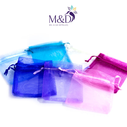 Bolsas de Organza para Recuerdos y Detalles – Pack x100 Unidades