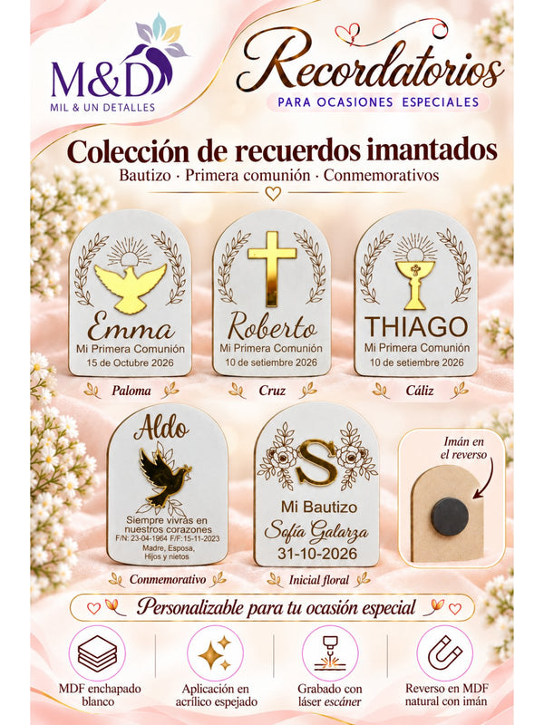 Colección de recuerdos imantados