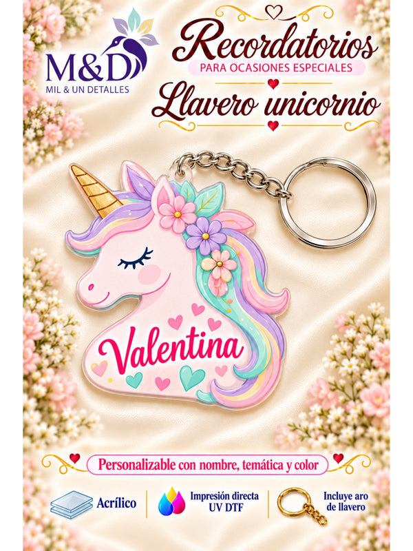 Llavero unicornio