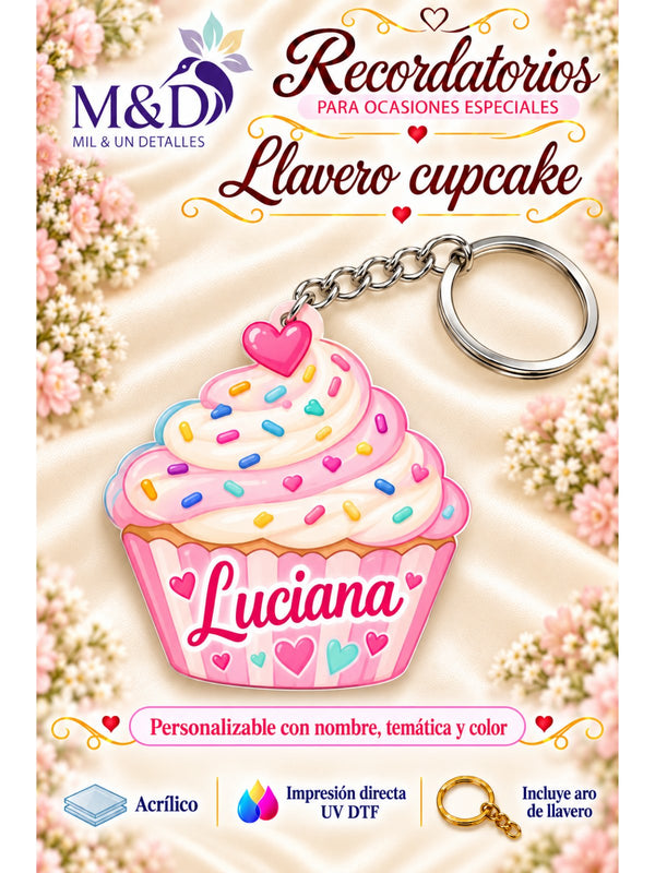 Llavero cupcake